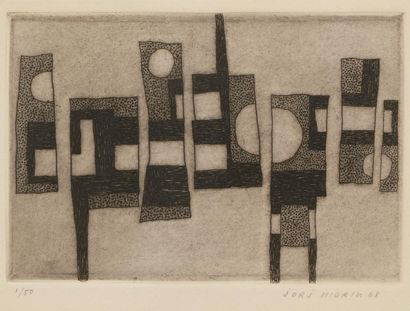 null Jorj MORIN (1909-1995)
Composition, 1968
Eau-forte.
Signée, datée et numérotée...