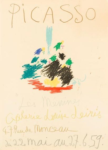 null Pablo PICASSO - Joan MIRO
Les Ménines - Pindare - Série Majorca
3 affiches d’exposition.
(Trous...