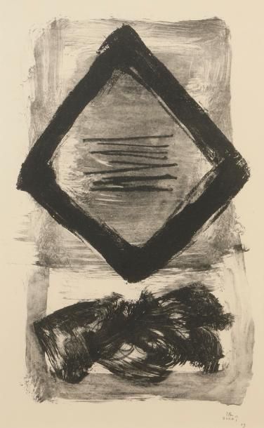 null Kumi SUGAI [japonais] (1919-1996)
Composition, 1962
Lithographie.
Signée et...