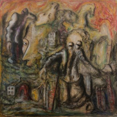 null Roberto BARNI (né en 1939)
Composition, 1989
Pastel.
Signé et daté au dos sur...