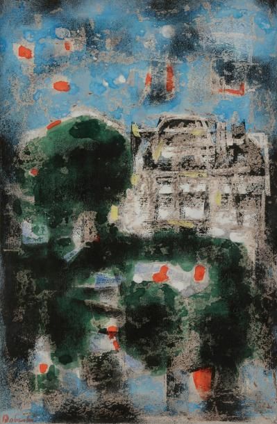 null Jun DOBASHI [japonais] (1910-1975)
Paris, le Jardin du Luxembourg, le soir vers...