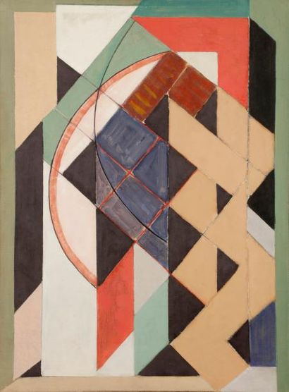 null Maurice Henri GAUDEFROY (1883-1972)
Composition, vers 1930
Huile sur toile.
Porte...