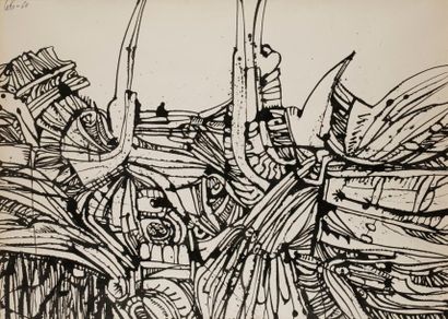 null Victor LAKS (1924-2011)
Composition, 1965
Encre.
Signée et datée en bas à gauche.
75 x 105 cm
L’œuvre...