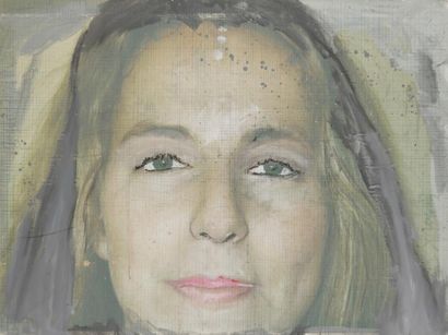 null Philippe PASQUA (né en 1965)
Agnès L.
Technique mixte et collage sur toile.
Signée...
