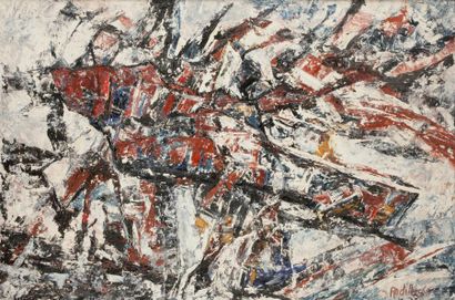 null Suzanne RODILLON (1916-1988)
Composition, 1960
Huile sur toile.
Signée et datée...