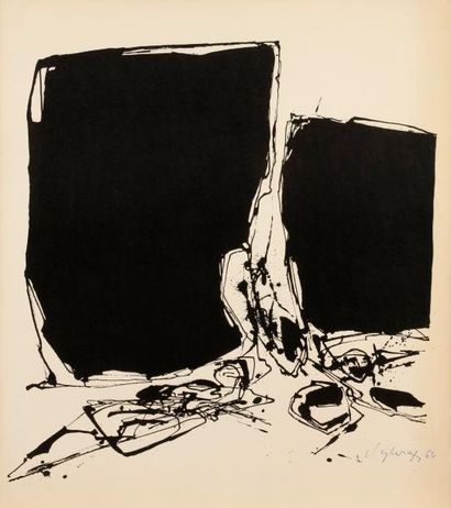 null Claude GEORGES (1929-1988)
Compositions, 1964 et 1972
2 lithographies.
Signées,...