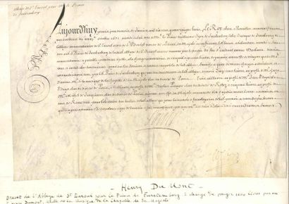 null MUSIQUE BAROQUE 3 PS, 1619-1683 ; vélins oblong in-8 et in-fol
 Jacques Champion,...