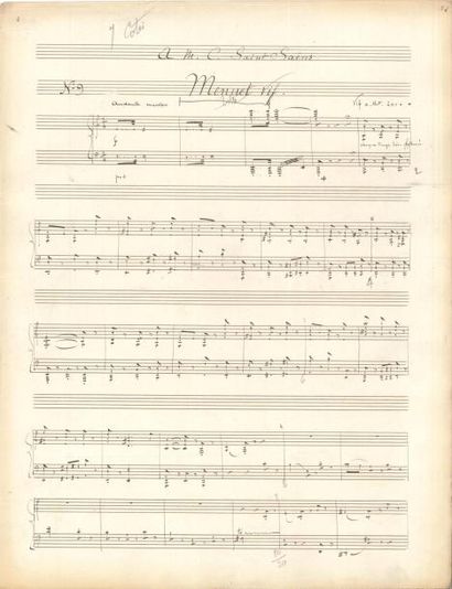 null Gabriel PIERNÉ (1863-1937) Manuscrit musical autographe signé, Quinze pièces...