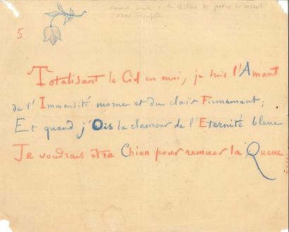 null Camille SAINT-SAËNS (1835-1921) 14 LAS et un poème autographe, 1887-1917, [à...