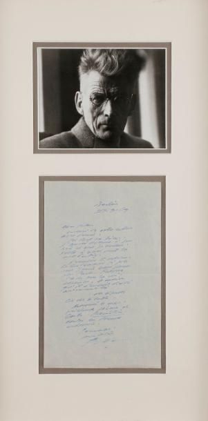 null *Samuel BECKETT (1906-1989) LAS « Sam », Berlin 27 septembre 1964, à « cher...