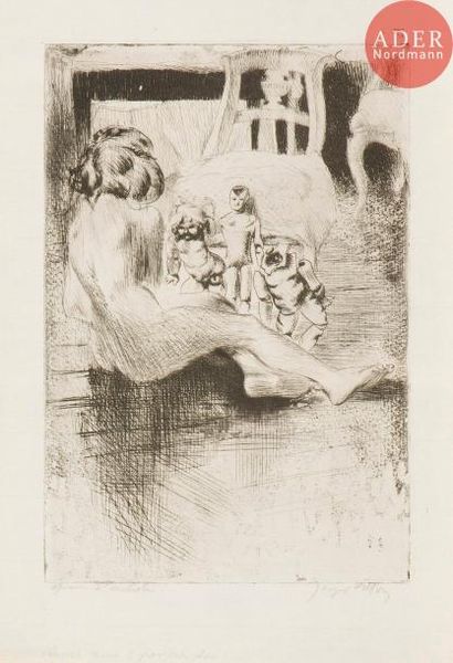 null Jacques Villon (Gaston Duchamp, dit) (1875-1963)
Minne aux poupées. 1907. Eau-forte...