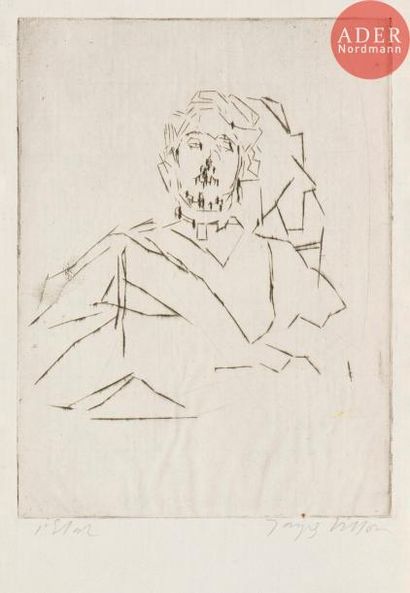 null Jacques Villon (Gaston Duchamp, dit) (1875-1963)
Miss Bea. 1934. Pointe sèche...