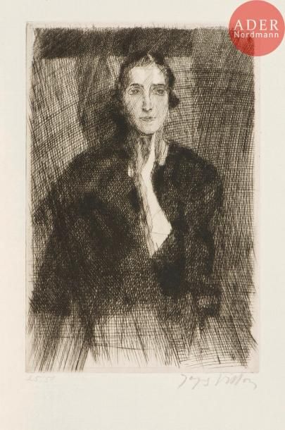 null Jacques Villon (Gaston Duchamp, dit) (1875-1963)
Madame Paul Petit. 1935. Pointe...