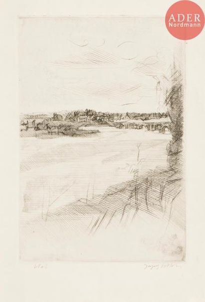 null Jacques Villon (Gaston Duchamp, dit) (1875-1963)
Le Pont de Beaugency. 1939....
