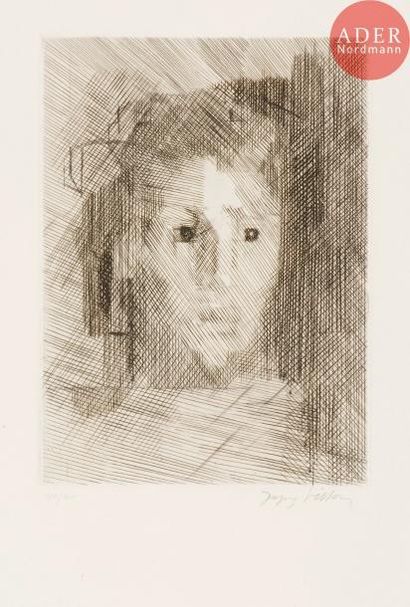 null Jacques Villon (Gaston Duchamp, dit) (1875-1963)
Jeune fille. 1941-1942. Burin....