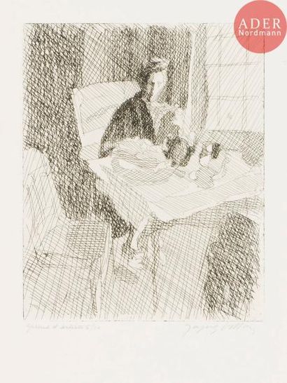 null Jacques Villon (Gaston Duchamp, dit) (1875-1963)
Intérieur. 1943. Eau-forte....