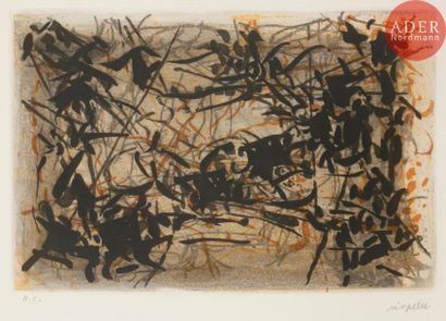 null Jean-Paul Riopelle (1923-2002)
Combat. 1967. Aquatinte. 292 x 193. Riopelle...