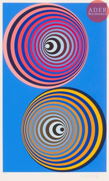 Victor Vasarely (1906-1997) Composition cinétique...