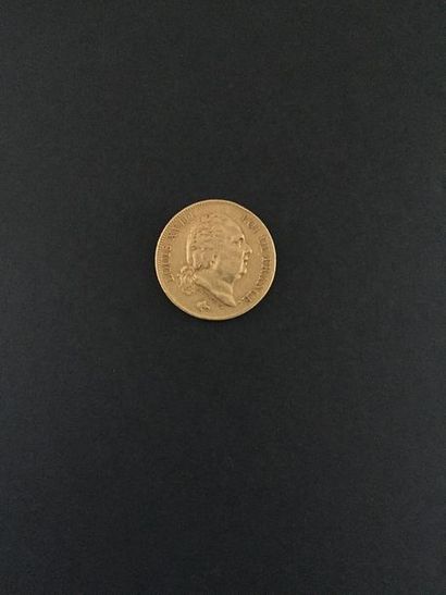 null Une pièce de 40 francs en or. 
Louis XVIII. 1816 Q

Frais acheteur : 8% HT