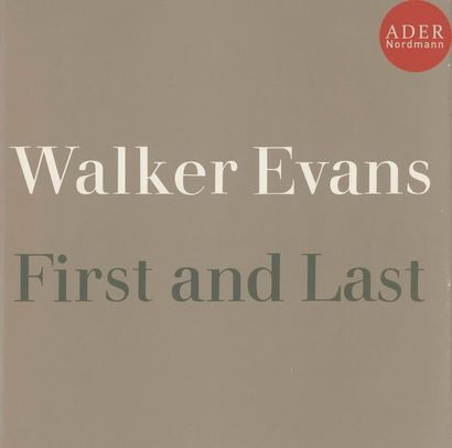  EVANS, WALKER (1903-1975) First and last. Harper & Row, New York, 1978. In-folio...