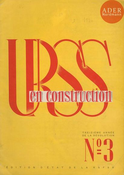 null URSS en Construction
4 volumes.
N°2-3-5/6-9 de 1930.
Éditions d’État de la RSFSR,...