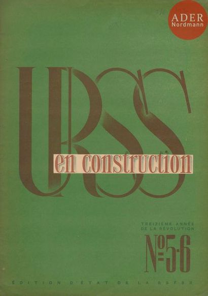 null URSS en Construction
4 volumes.
N°2-3-5/6-9 de 1930.
Éditions d’État de la RSFSR,...