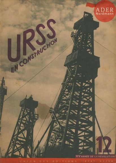 URSS en Construction 3 volumes. N°5-6-12...