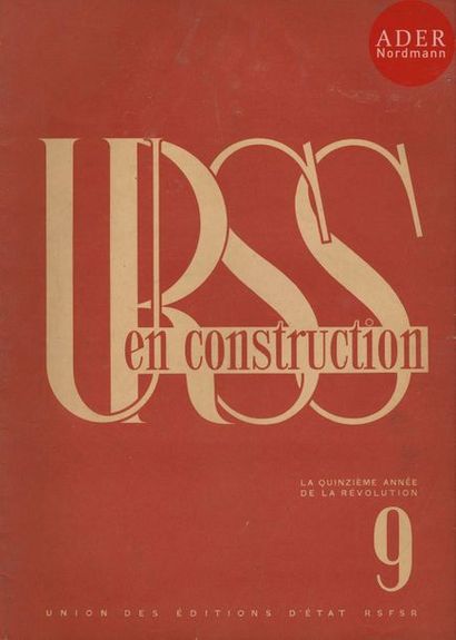 null URSS en Construction
6 volumes.
N°4-6-8-9 de 1932 et 3-4 de 1933.
Éditions d’État...
