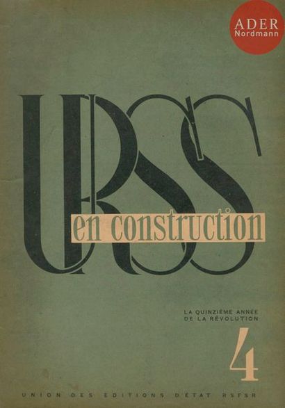 null URSS en Construction
6 volumes.
N°4-6-8-9 de 1932 et 3-4 de 1933.
Éditions d’État...