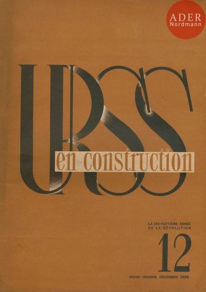 null URSS en Construction
5 volumes.
N°12 de 1934 et 2-6-7-8 de 1935.
Éditions d’Etat...