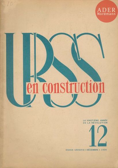 null URSS en Construction
6 volumes.
N°1-2-3-6-11-12 de 1936.
Éditions d’Etat des...