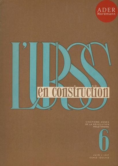 null URSS en Construction
8 volumes.
N°1-2-3-4-6-7-8-9/12 de 1937.
Éditions d’Etat...