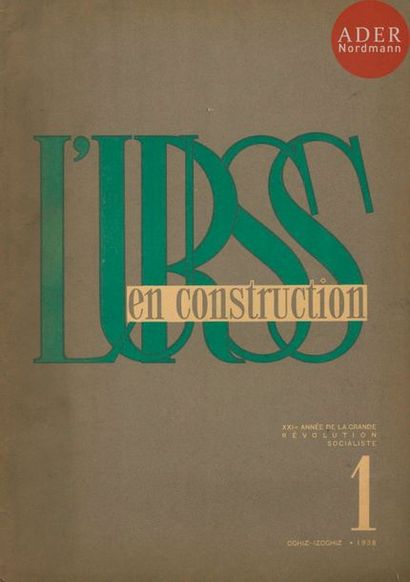 null URSS en Construction
11 volumes.
N°1-2-3-4-5/6-7-8-9-10-11/12 de 1938 et n°1...
