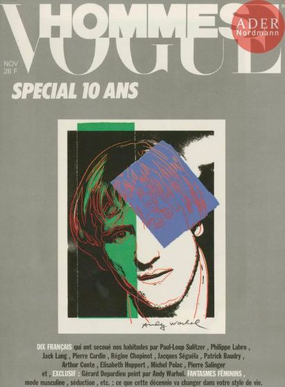 null WARHOL, ANDY (1928-1987) 
Vogue Hommes Spécial 10 ans. 
Éditions Condé Nast,...