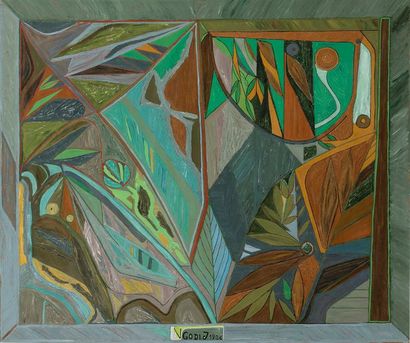 null Jules GODI (1902-1986)
Composition, 1984
Huile sur isorel.
Signée et datée en...