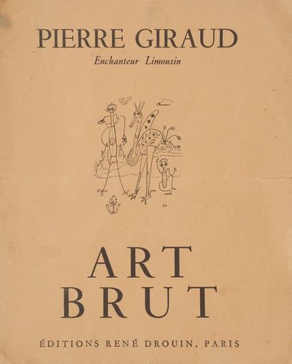 null Pierre GIRAUD (1913-1988)
Merlin contemplant un début d’enchantement, vers 1947
Encre.
Monogrammée...