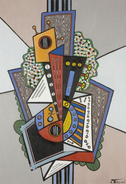 null Georges TERZIAN (né en 1939)
Les Mandoline italienne, 2017
Huile sur toile.
Signée...