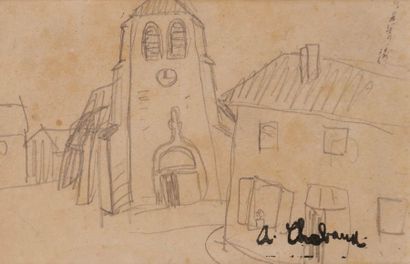 null Auguste CHABAUD (1882-1955)
Petite église - Village, vers 1907-1910
Dessins...