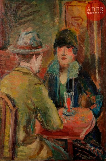 null Philippe HOSIASSON [franco-ukrainien] (1898-1978)
Conversation au café, 1925
Huile...