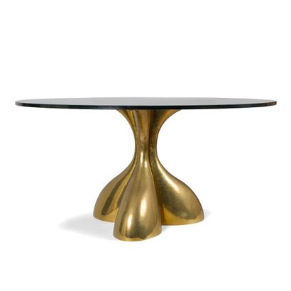 PHILIPPE HIQUILY (1925-2013) Table trèfle,...