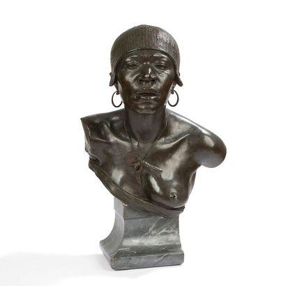 null GIOVANNI BATTISTA FRANCESCO FASCE (1858-1902
Buste d’africaine, probablement...