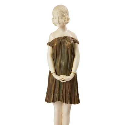 null Demeter H. CHIPARUS (1886-1947) 
Innocence, circa [1925]
Sculpture chryséléphantine....