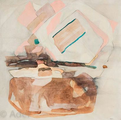 null Ardash KAKAFIAN [irakien] (1941-1999)
Composition n°19, 1972
Huile sur toile.
Signée...