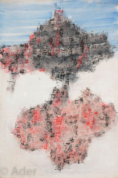 null CHINN Yuen Yuey [chinois] (né en 1922)
Composition, vers 1961
Technique mixte...
