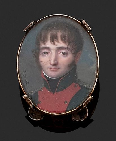 null Jean-Baptiste Jacques AUGUSTIN
(Saint-Dié 1759 - Paris 1832)
Louis Bonaparte
Gouache
3,2...