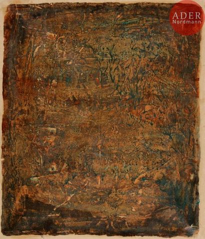 null Don FINK [américain] (né en 1923)
Palimpseste, 1953
Huile sur papier contrecollé...