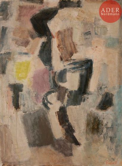 null Alexandre Sasha GARBELL [russe] (1903-1970)
Composition, 1953
Huile sur toile.
Signée...