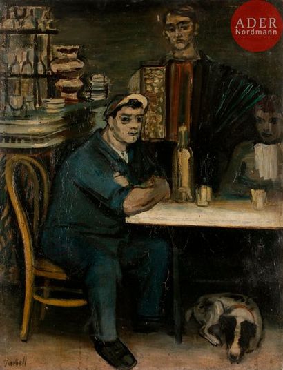 null Alexandre Sasha GARBELL [russe] (1903-1970)
Chez « Le Bistrot », 1936
Huile...