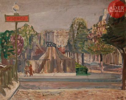 null Alexandre Sasha GARBELL [russe] (1903-1970)
Paris, marronniers en fleur boulevard...
