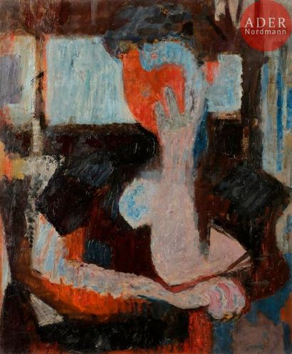 null Alexandre Sasha GARBELL [russe] (1903-1970)
Odette au masque rouge, 1947
Huile...